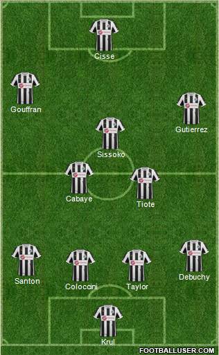 Newcastle United Formation 2013