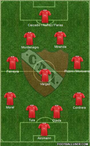 Independiente Formation 2013