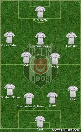 Besiktas JK Formation 2013