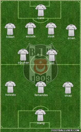 Besiktas JK Formation 2013