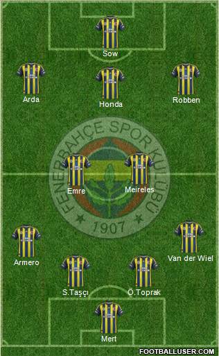 Fenerbahçe SK Formation 2013