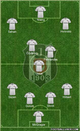 Besiktas JK Formation 2013
