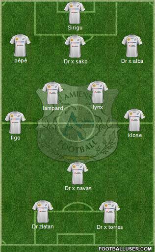 Amiens Sporting Club Football Formation 2013