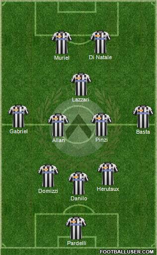 Udinese Formation 2013