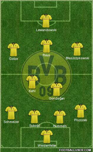 Borussia Dortmund Formation 2013