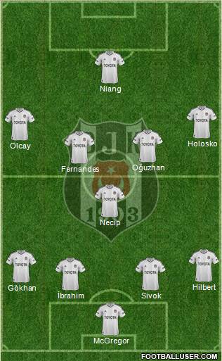 Besiktas JK Formation 2013