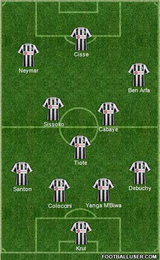 Newcastle United Formation 2013