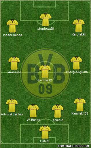Borussia Dortmund Formation 2013