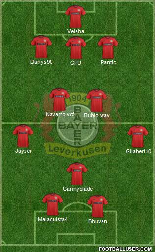 Bayer 04 Leverkusen Formation 2013