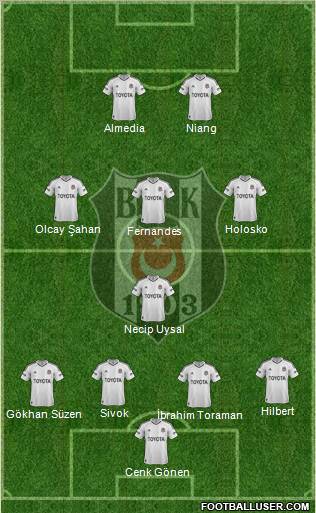Besiktas JK Formation 2013