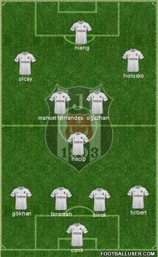 Besiktas JK Formation 2013