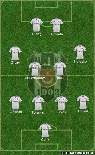 Besiktas JK Formation 2013