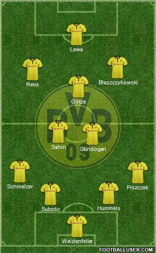Borussia Dortmund Formation 2013