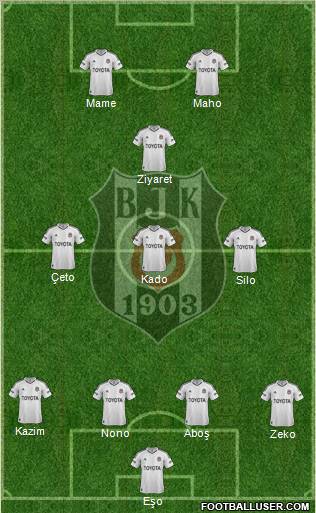 Besiktas JK Formation 2013