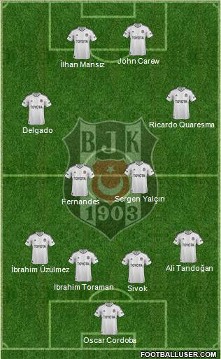 Besiktas JK Formation 2013