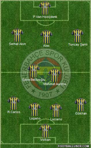 Fenerbahçe SK Formation 2013