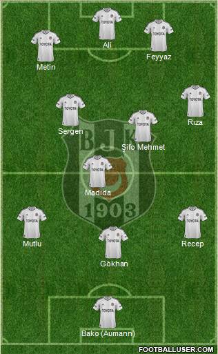 Besiktas JK Formation 2013