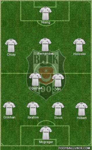 Besiktas JK Formation 2013
