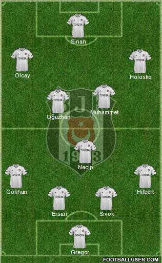 Besiktas JK Formation 2013