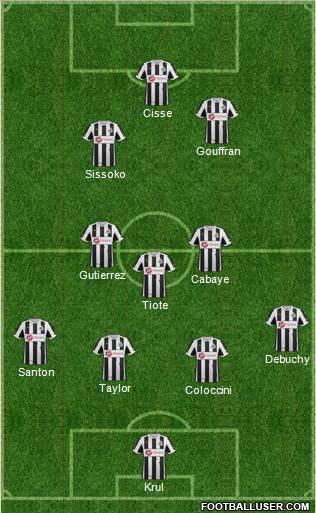 Newcastle United Formation 2013