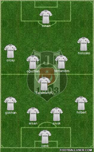 Besiktas JK Formation 2013