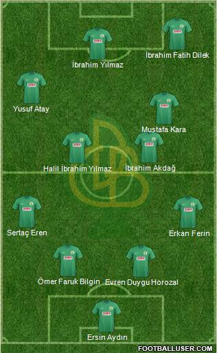 Darica Gençlerbirligi football formation