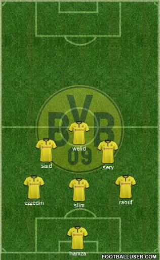 Borussia Dortmund Formation 2013