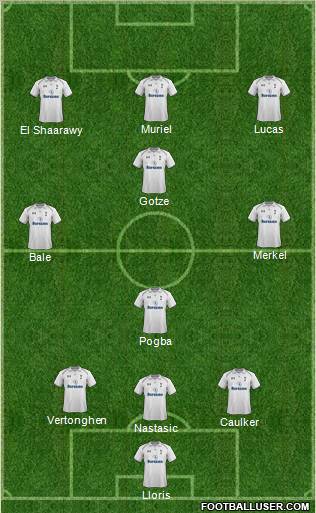 Tottenham Hotspur Formation 2013