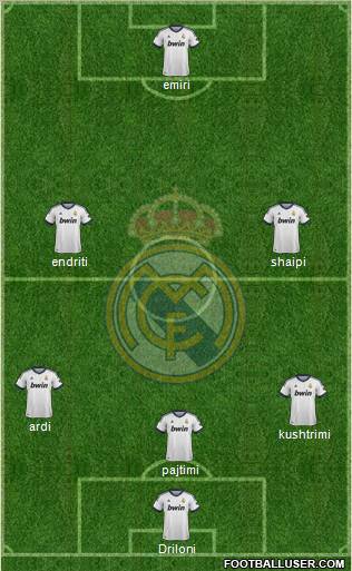 Real Madrid C.F. Formation 2013