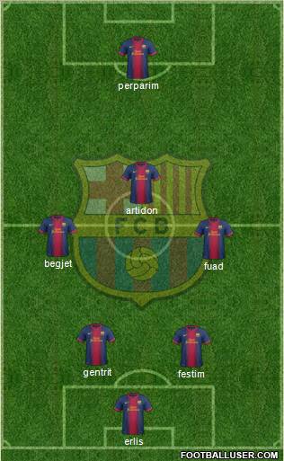 F.C. Barcelona Formation 2013