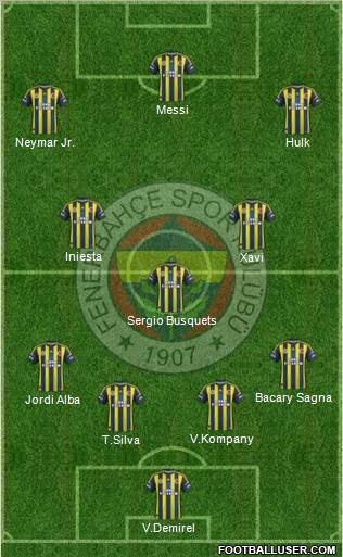 Fenerbahçe SK Formation 2013