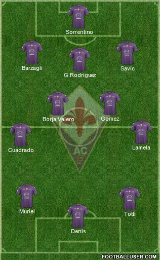 Fiorentina Formation 2013