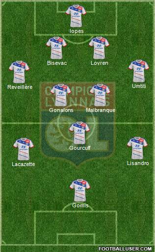 Olympique Lyonnais Formation 2013