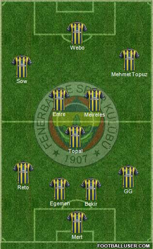 Fenerbahçe SK Formation 2013