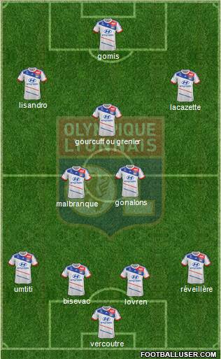 Olympique Lyonnais Formation 2013