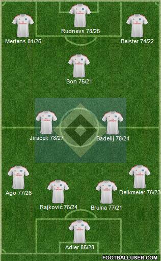 Hamburger SV Formation 2013