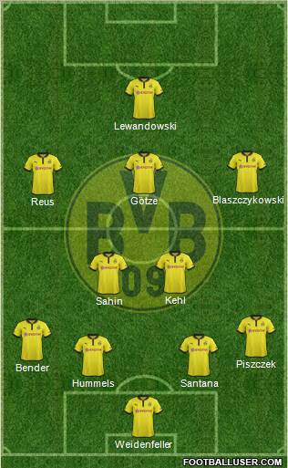 Borussia Dortmund Formation 2013