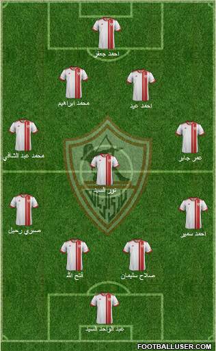Zamalek Sporting Club Formation 2013