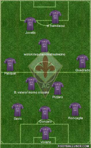 Fiorentina Formation 2013