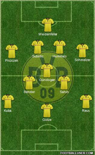 Borussia Dortmund Formation 2013