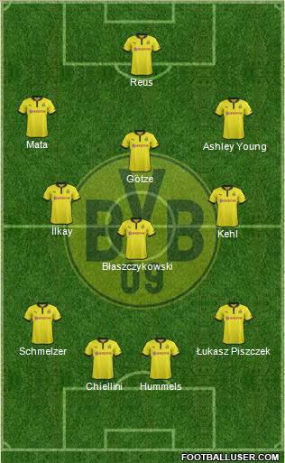 Borussia Dortmund Formation 2013