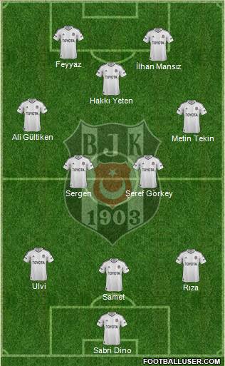 Besiktas JK Formation 2013