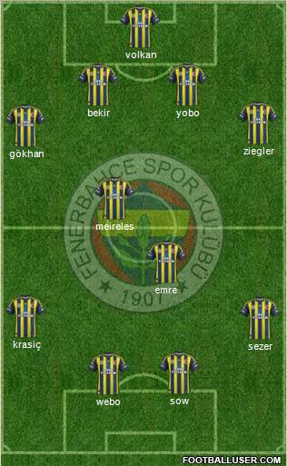 Fenerbahçe SK Formation 2013