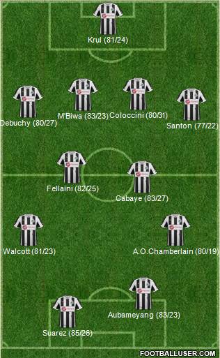 Newcastle United Formation 2013