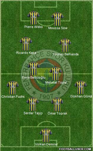 Fenerbahçe SK Formation 2013
