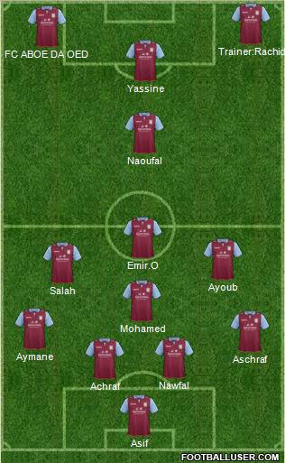Aston Villa Formation 2013