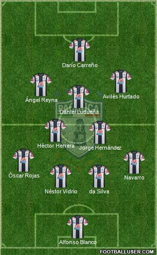 Club Deportivo Pachuca Formation 2013