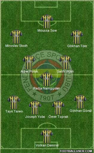 Fenerbahçe SK Formation 2013