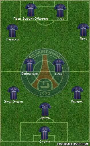 Paris Saint-Germain Formation 2013