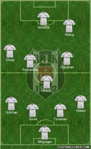 Besiktas JK Formation 2013